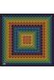 Nostalgia Series Silk Sura Scarf 9212Ds-35 Geometric Pattern Bordo-Multi-Color - 2