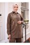 طقم - بني - SAHRA BUTIK - 4