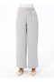 Tie Detailed Trousers Tunic Double Set - Gray - Refka - 5