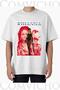 Unisex Rihanna V6 Design Printed Oversize T-Shirt