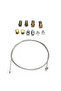 Universal Throttle Clutch Cable Repair Kit Solderless Nipple With Sleeve Nut Set With Cable Lawnm... - 2