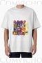 Unisex Smoke Rocky V6 Design Printed Oversize T-Shirt