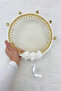 White Bride Bridesmaid Tefi, Flower and Sultan Stone, Wedding Henna Night Bride Circumcision Party Defi 1 Piece - 4