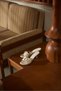 Kallia Cream Patent Leather Buckle Detail Heels for Women Slipper - 4
