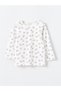 Lcw Baby Ecru Crew Neck Printed Baby Girl Pajamas Set - 2