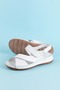 Women's Genuine Leather Anatomical Sole Sandals Iz.4601 White - 4
