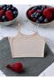1 Piece Black White Skin Color Women's Strap Tank Top - 5