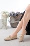 Zeyha Buckle Detailed Daily Knitwear Pointed Toe Women's Ballerinas - 2