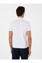White Slim Fit 100% Cotton Polo Neck T-Shirt 50310024-Vr013 - 5