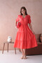 Short Sleeve Elastic Summer Dress - 7