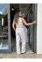 Striped Linen Suit Vest Pants Design Suit - 4