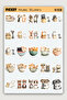 Cute Cat and Dog Sticker Set - 50 Pieces of Sticker Stickers - 4
