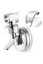 Shower head holder, Removable suction cup, Silver - 3