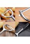Stainless Steel Silver Double Knife Multi-Purpose Peeler Fruit Vegetable Peeler Cucumber Pumpkin Peeler - 2