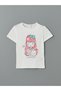 Lcw Crew Neck Printed Girl's T-Shirt 2 Pack Fashion - 2