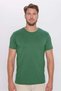 Unisex 3 Pack Black-White-Green Slim Fit Slim Fit 100% Cotton Crew Neck T-Shirt - 4