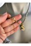 S Letter Stainless Steel Necklace 40+5 cm - 3