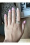 Four Rows of Zircon Stone Cube Ring - 2