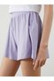 Lcw Eco Lilac Women's Shorts with Elastic Waist - 3