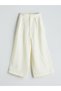 Lcw Kids Yellow Elastic Waist Pleated Girls' Trousers - 2