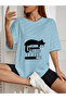 Hıla Fashion Unisex Cat Print T-Shirt, Plus Size - 6