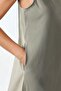 Mixray Collection Crew Neck, Sleeveless A-Form Maxi Dress - 4