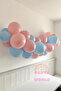 20-Piece Gender Party Balloon Chain Set – Pink & Blue with 5 Meter Chain - 2