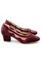 Parkmoda Women's Heeled Shoes Claret Red - 2