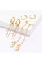 Women's White Color Set of 3 Cartilage Earrings - 3