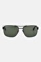 Men 0rb3530 Rectangle Sunglasses, Black/green