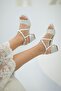 Hot Pearled Low Heeled Bridal Shoes