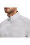 تي شيرت Tech 2.0 1/2 Zip للرجال برقبة دائرية باللون الرمادي - 3