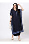 Featuring a Navy kaftan set with dhoti pant