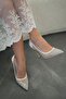 Mira Heeled Mesh Evening Dress Shoes White - 2