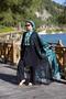 Viona model green waist lace-up design hijab pareo - 3