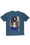Lenithra Attack on Titan Mikasa Anime Back Printed Unisex Oversize Smoked T-Shirt - 2