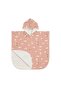 Dolphin Patterned Uv Protection Beach Kids Poncho Peach