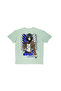 Lenithra Attack on Titan Mikasa Anime Back Printed Unisex Oversize Gray T-Shirt - 3