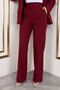 Elastic Waist Palazzo Trousers Tsd250176 Burgundy - 4