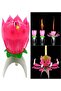 Self-Opening Musical Magic Cake Candle - Pink - 2
