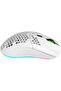 -Wireless Gaming Mice Rechargeable with RGB Lights, Lightweight Honeycomb Shell-White - 9