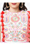 Featuring a Offwhite boho calf length airy dress with tassel and embroidery - 6