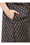 Featuring a green printed kaftan dress in wide silhouette - 8