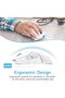 -Ergonomic Bluetooth Mouse with Triple Mode (Dual Bluetooth + 2.4G Wireless), 4000 DPI, USB- - 7
