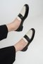 Sabi̇na Pin Trok Detail Genuine Leather Women's Ballet Black - 3