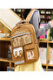 Large Large Multi-Compartment Highlighter Capybara School Bag Capybara Girl Boy School Backpack - 2