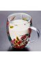 Flower Pattern Double Layer Mug Cup Stylish Durable Coffee Tea Cup Gift Product - 4