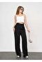 Women's Pleated Double Button Linen Palazzo Pants 3009