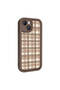 iPhone 15 Case Printed Back Surface Classy Cover with Camera Protection - Light Brown