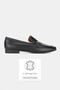 Women's Black Genuine Natural Leather 36-41 Number Buckle Ballet